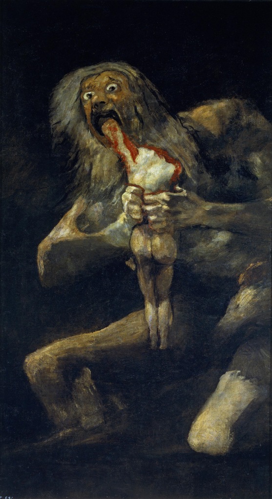 Saturn Devouring His Son - Francisco de Goya y Lucientes 1821
